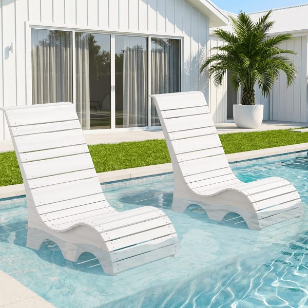 product-fancy-0ae5b001-8e37-4414-a99e-ab621b6326db HDPS Pool Lounge Chairs Outdoor Set Of 2, All Weather Chaise Chairs Up to 7 Inches Of Water, Lounge Chair Outdoor, Fade-Resistant Pool Lounger for Deck, Beach, Yard