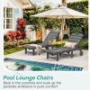 product-fancy-0b211f48-91f6-4f72-9d41-46215e8995c3 Chaise Lounge Chair Outdoor, HDPS Material, Outdoor Pool Lounge Chairs with 5-Position Backrest, Patio Lounge Chair with Wheels for Outside, Poolside, Beach
