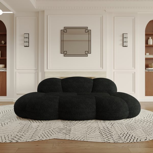 product-fancy-0ba46b5b-1bad-45be-b1dc-916cab30a758 Cloud Shaped Couches for Living Room, Modern Comfy Compressed Sofa, Cloud Shaped Leisure Sofa, Upholstered Couch for Bedroom, Apartment, Small Space (No Installation Required)
