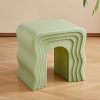 product-fancy-0c57a8b4-c9c7-45c2-927a-c23d2316714a Cream-style Creative Sofa Side Table, Home Living Room Shoe Bench, Minimalist Modern Wavy Coffee Table, Bedside Table