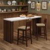 product-fancy-0c57fd72-db9f-4b5d-b60b-8083313bc851 55.12-Inch Home Bar Table with Spacious Top, Modern Freestanding Mini Bar Unit for Living Room, Kitchen, Basement & Balcony, Brown & Black
