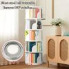 product-fancy-0c5f3642-008c-412c-a0e7-903d340a8993 360° Rotating Wooden Book Tower, Spinning Bookshelf with 4/5 Tiers for Office, Living Room, And Room