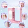 product-fancy-0c70d231-080c-4d49-a3d4-1915fbf5f563 Kids Armoire with Jewelry Cabinet, Kids Dress Up Storage wth Shelves, Girls Wardrode Costume Organizer with Mirror, Children Closet with Armoire for Bedroom, Kids Room, Girls, Kids Room Furniture, Bedroom Storage, Stylish Kids Wardrobe, Playful Design, Hardwood Construction, Quality Wood Finish, Shelved Wardrobe, Parents Organizing, Childrens Clothing
