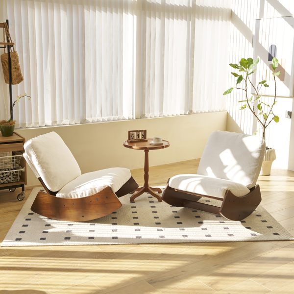 product-fancy-0cec74bd-9b9c-4ff7-902a-e5bcabfe3d17 Comfortable Glider Rocking Chair, Upholstery Glider Chair, Accent Chair with Solid Wood Frame, Perfect for Multiple Settings Accent Reading Chair for Bedroom,Living Room