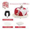 product-fancy-0d0356c0-b8bb-483e-bc3f-d491cb7a949e Enormous 6' Memory Foam Furniture Bean Bag (3 Gifts: U-Shaped Pillow, Blanket Pillow, 6-Foot Rug) - Big Sofa with Soft Microfiber Cover