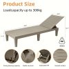 Outdoor Chaise Lounge Chair Set Of 2 For Outside Pool Patio, Adjustable Waterproof Easy Assembly Chaise Lounge Outdoor