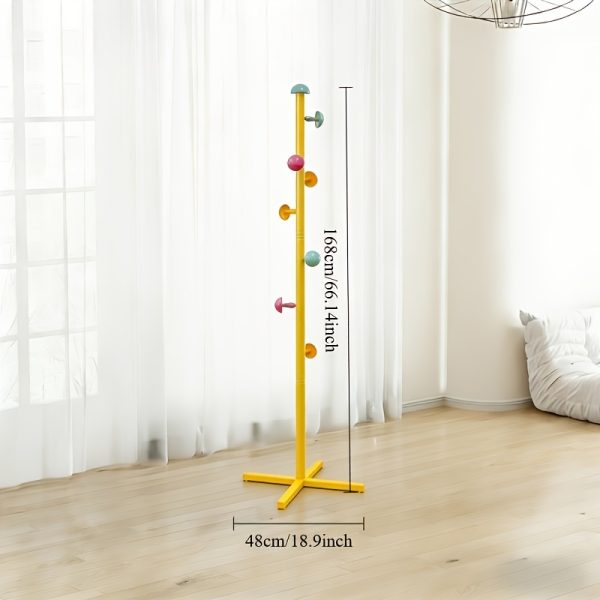 product-fancy-0db6a7cc-dc9a-43a2-83b7-a6d98254d7ae PDZZZD - Cross Border New Product Color Dot Vertical Coat Rack,+suitable for Hanging Bags and Clothes in Home Bedrooms, Mushroom Shaped. Beautiful Design, Cute Style, Simple and Elegant,