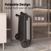 Two Layers Folding Shopping Cart | Multi Use Functional Collapsible Carts | Collapsible Grocery Carts | Shopping Cart with Storage Crate | Utility Cart for Groceries, Warehouse, Supermarket.Black