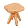 product-fancy-0e1446f1-a4e4-4a6f-9cab-f43f430e31f2 Courtyard Footstool, Handcrafted Live Edge Wood Stool | One-of-a-Kind Natural Tree Slab for Use As Plant Stand, Patio, Garden & Cozy Reading Nook