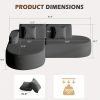product-fancy-0e1c42a5-48de-4995-a10a-dbf0e2675c55 Modern L-Shaped Sectional Sofa with Chaise Lounge - Deep Seat Corner Couch, Boneless Cushion Design & Plush Sponge-Filled, Gray/Black/Beige/Green, Easy Assembly Contemporary Living Room & Bedroom Furniture, Space-Saving Modular Sofa for Apartments &