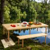 product-fancy-0e35db19-2f40-402a-a6ce-4dbacaf6a7fe Foldable Beach Picnic Table, 60-inch Low-profile Wooden Portable Bohemian Style Travel Picnic Table, Suitable for Picnics, Beach, BBQ, Camping, Parties, Outdoor Dining, Gardens, And Other Indoor And Outdoor Occasions