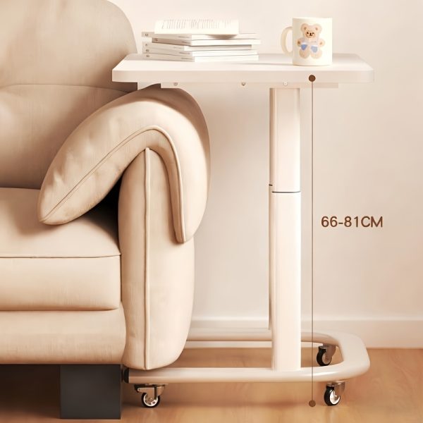 Multifunctional Height-Adjustable Table with /Metal Frame & MDF Top - Modern Entryway Desk Suitable for Shoe Bench, Sofa Side Table, Snack Storage, Compact Home Office Desk, Space-Saving Furniture for Small Spaces, Assembly Required