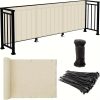 product-fancy-0ed7d2d4-bd2a-4f08-add8-b21646a831df 3*16ft, Balcony Privacy Screen Fence Cover Net, Fencing Mesh Shade Net, Windproof Sun Shade, Outdoor Protection Fencing Net, Balcony Mesh Net for Patio, Fence, Backyard, Porch(Black Brown Green Gray Sand White Blue)