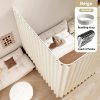 1pc Foldable Room Divider Curtain, Space-Saving Folding Privacy Screen with Hooks, Light-Blocking Polyester Curtain Suitable for Living Room, Bedroom, Kitchen- Modern Home Decoration Divider, Foldable Design, Easy Installation, Durable Fabric, S