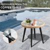 product-fancy-0fdc4d03-94f5-4ec2-acd0-87570ca3bdec Rattan Patio Bistro Set | Outdoor Balcony Furniture, Table and Chair Set, Suitable for Porch Backyard Patio, Yellow/Beige