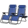 product-fancy-104d093c-4f33-4e36-9f3f-d19a8777d442 Set Of 2 Adjustable Relaxing Chairs, Zero Gravity Recliners With Cup Holder, For Patio, Lawn, Garden, And Beach