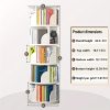 product-fancy-10abc26e-677e-402a-9fde-6c9953753e48 360° Rotating Wooden Book Tower, Spinning Bookshelf with 4/5 Tiers for Office, Living Room, And Room