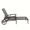 product-fancy-12c578d2-ab8a-4e23-9db4-ce8e0dee6de6 75.98*25.39*36.61inch Backrest Adjustable Courtyard Cast Aluminum Lying Bed Bench Bronze