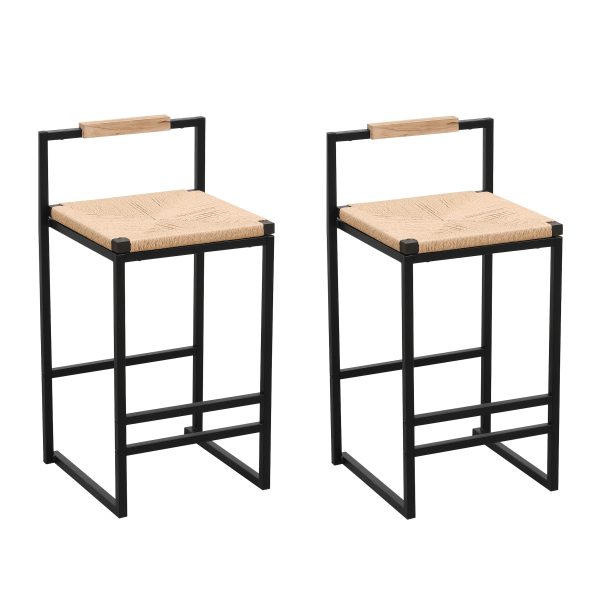 product-fancy-1343d61f-42b5-4ccb-950f-18855efaef1e Set Of 2 Modern Oriental Style Bar Stools, Velvet Upholstered Counter Height Chairs with Backrest & Footrest, Golden Metal Frame Kitchen Island Dining Stools, Multi-Color & Multi-Finish New Asian Aesthetic