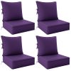product-fancy-137f5469-2043-4daa-9d51-ea50ca8ab1d7 Outdoor Cushion Set of 1pc/2pcs/4pcs/6pcs - Thick 35D High-Density Foam Cushions Measuring 24*24*6.5 Inches, Featuring Quick Rebound, High Durability, And Easy Cleaning, Suitable for Outdoor Furniture Like Sofas And Patio Chairs