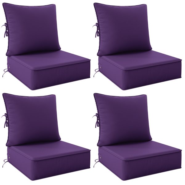 product-fancy-137f5469-2043-4daa-9d51-ea50ca8ab1d7 Outdoor Cushion Set of 1pc/2pcs/4pcs/6pcs - Thick 35D High-Density Foam Cushions Measuring 24*24*6.5 Inches, Featuring Quick Rebound, High Durability, And Easy Cleaning, Suitable for Outdoor Furniture Like Sofas And Patio Chairs