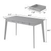 product-fancy-14735fd8-f616-4bdc-8800-9cf272d6e687 Modern Office Desk Computer Desk Writing Wood Desk Study Work Desk, With 2 Drawer, Suitable For Study Or Office, Equipped With Two Drawers And Four Legs, Easy To Assemble, Minimalist Design