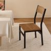product-fancy-149d65d6-ad5c-4d41-8c2b-3dfcfd0434da 6pcs Modern Dining Chairs Modern Mid-Century Style Dining Room Decorative Chairs, Comfortable Side Seats Without Armrests, MDF Wood Planks with Metal Legs Design, Suitable for Home Kitchen, Bedroom, Living Room, Guest Dining Room