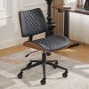 product-fancy-14aaaf90-dac5-4da3-9803-a983886a81a6 Armless Home Office Executive Chair, Desk Chair with Low Back Lumbar Support, Ergonomic Computer Desk Chair with 360° Swivel Wheels for Adult Work And Study, Black/Beige/Brown