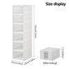product-fancy-14c5e9c9-95a5-4621-a2f0-60885d0da69a 6-Layer Foldable Shoe Cabinet with Transparent Doors & Dustproof Lid - Large Capacity Space-Saving Plastic Storage Box Suitable for Entryway, Hallway, Shoe Rack, No Assembly Required, -Standing Design for Use