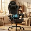 product-fancy-14e2eea8-c343-4f4e-b706-87af7e143909 Gaming Chair with Massage Lumbar Support Ergonomic Computer Chair for Adults with Footrest and Lumbar Support with 360° Swivel Seat PU Leather Office Chair, Crafted From Durable Faux Leather, Best Gift for Father and Boyfriend