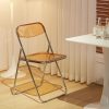 product-fancy-152c7007-1590-4cab-8198-3b8b8d3c7209 Easy Photography Clothing Store Stool, No Cushion Design, Transparent Acrylic Folding Chair, Suitable for Restaurants, Offices, Reception Areas, Etc., Modern Minimalist Style Living Room Chair