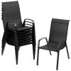 product-fancy-15804953-e987-4bf6-a58a-50a1a4e613b7 8/6pcs Patio Chairs, All Weather Textilene Fabric & Metal Frame, W/Armrests, Strenthened Iron Spacers, 330 LBS, Outdoor Chairs Set For Backyard, Poolside, Garden
