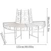 Semi-circular Metal Tree Stools, Semi-circular Garden Stools, Curved Stools, Tree Stools, and Semi-circular Benches Are All Ideal for Gardens and Parks