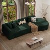 product-fancy-16c1a91a-93c5-4db7-884b-8e74a4e8f1a3 116" Curved Sofa with Throw Pillows, 4-Seater Luxury Chenille Fabric with Fully Assembled Long Lounge Sofa, Living Room Curved Sectional Sofa Chaise Lounge
