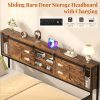 product-fancy-16ccfe6f-0917-4945-a6a1-b47c48bec9ea Homieasy Farmhouse Daybed with Trundle, Twin Day Bed with Charging Station, Heavy Duty Metal Sofa Bed Frame with Pop-up Trundle Bed for Living Room, Bedroom And Guest Room