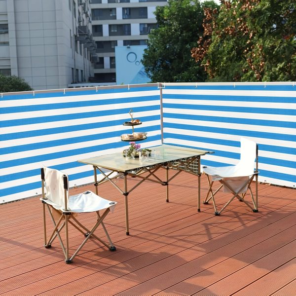product-fancy-173737df-b814-4263-9d89-f5e8907995b8 3*16ft, Balcony Privacy Screen Fence Cover Net, Fencing Mesh Shade Net, Windproof Sun Shade, Outdoor Protection Fencing Net, Balcony Mesh Net for Patio, Fence, Backyard, Porch(Black Brown Green Gray Sand White Blue)