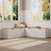 product-fancy-17431490-0892-410e-a7e9-e865e1c27104 Modern Multi Functional Corner Shoe Changing Stool With Flip Storage Cabinet, Shoe Cabinet For Bedroom, Hallway & Enterway, White And Natural