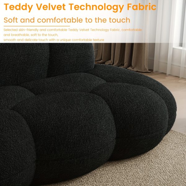 product-fancy-175138e9-a8f6-455f-aca3-c80b84bad1f7 Cloud Shaped Couches for Living Room, Modern Comfy Compressed Sofa, Cloud Shaped Leisure Sofa, Upholstered Couch for Bedroom, Apartment, Small Space (No Installation Required)