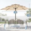 product-fancy-175d769b-189b-4870-bcfe-52434595d5dc 10Ft 3 Tiers Market Umbrella Patio Umbrella Outdoor Table Umbrella With Ventilation, Outdoor Umbrella For Patio, Pool Umbrella, Polyester Canopy, Suitable For Patio, Pool, Garden, Backyard, Deck, Base Not Include, Father'S Day Gift