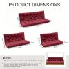 product-fancy-18238a96-bb04-43a8-b743-5485b1c83a36 3-Seater Waterproof Outdoor Porch Swing Cushion with Backrest - Suitable for Outdoor Furniture, Thick 5" Cushion, Machine Washable Suitable for Patio Bench, Garden Swing Chair, Backyard Cushions for Poolside and Deck
