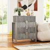 product-fancy-1882620a-6e14-439f-bef3-d09fe5ec6c4d Mozeat Lens Modern Fluted 4 Drawer Dresser, Dressers For Bedroom, Textured Wood Sticks Borders H Metal Legs For Bedroom, Living Room, Hallway