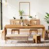 product-fancy-188a4692-365e-4de3-af12-4fcaaf894b6a Modern 78-Inch Wooden Dining Table - Natural Wood Finish, Minimalist Design - Large Rectangular Kitchen or Dining Room Table for 6-8 - Sturdy Base with Space-Saving Legs - Perfect for Home Entertaining and Everyday Use - Kitchen Table