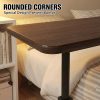 product-fancy-189116ad-98ab-4686-9f00-eb956b03558b Adjustable Rolling Bedside Table with Wheels | C-Shaped Laptop Desk for Bed And Sofa, Small Mobile Overbed Table with Storage Shelves, Height Adjustable Nightstand for Home, Office And Living Room