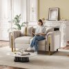 product-fancy-18a2f954-0a59-4a05-86cc-4621ca879a7e Set of 2 67" 2-Seater/ 84.7" 3-Seater Chesterfield Sofas Luxury Velvet Couches Modern White And Golden Sofas for Living Room, Mid-Century Victorian Loveseats with Removable Cushions And 2 Toss Pillows And Golden Metal Legs