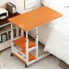 product-fancy-196d209c-17eb-4ac8-bd43-3e6fd68a3a85 Mobile Nightstand with Wheels, Height Adjustable Bedside Table with Storage Shelf, Rolling Side End Table for Bedroom, Dorm, Living Room, Easy Assembly& Space-Saving Caster Table for Small Spaces.