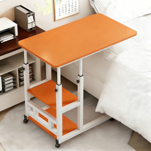 product-fancy-196d209c-17eb-4ac8-bd43-3e6fd68a3a85 Mobile Nightstand with Wheels, Height Adjustable Bedside Table with Storage Shelf, Rolling Side End Table for Bedroom, Dorm, Living Room, Easy Assembly& Space-Saving Caster Table for Small Spaces.