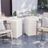 product-fancy-19d13a1e-1e0c-4594-aabb-247d696af42f 20" Outdoor Side Tables, Courtyard Circular Concrete Side Tables, Durable Small Dining Side Tables, Decorative Stools, Plant Racks, Suitable for Use In Gardens, Porches, Decks, Balconies, And Beaches