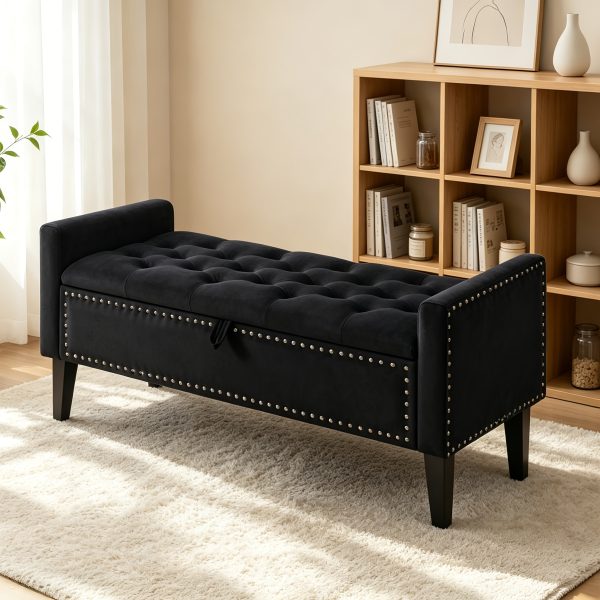 product-fancy-19d15da4-6df6-4f29-bc0d-79d2846c3085 46.9" Storage Ottoman, Upholstered Bed Bench with Storage, End of Bed Ottoman