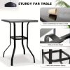 product-fancy-19daa21c-ee4f-4473-ac73-762b3c3a95fb 2/3/5pcs Patio Bar Set, 360° Swivel Bar Stools, Outdoor Bistro Furniture with High-Density Textilene Fabric & Heavy Duty Metal Frame, High Top Table And Chair Set for Balcony, Poolside, Garden & Backyard