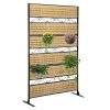 product-fancy-1b3d296a-13e6-4dcb-891a-f70a2f9034b0 6-Foot Outdoor Privacy Barrier, Stylish Fence, Standalone Woven Rattan Partition for Patio, Balcony, Garden, Backyard, Deck, Porch, in Brown Color